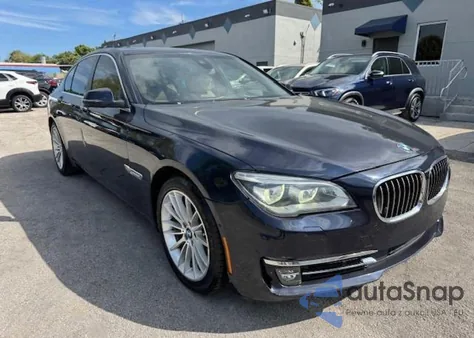 2015 BMW 750 Xi из США, поврежденный, VIN WBAYB6C5XFD965910